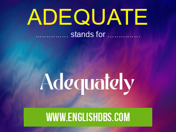 ADEQUATE