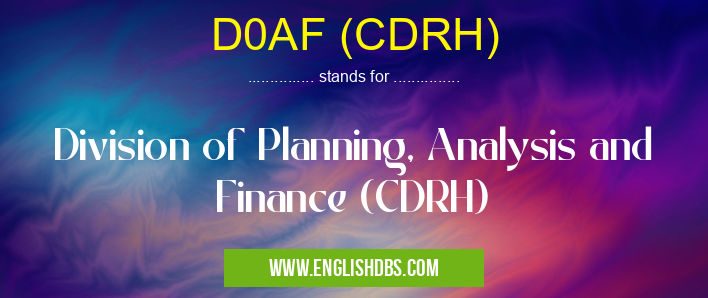 D0AF (CDRH)