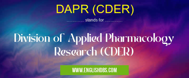 DAPR (CDER)