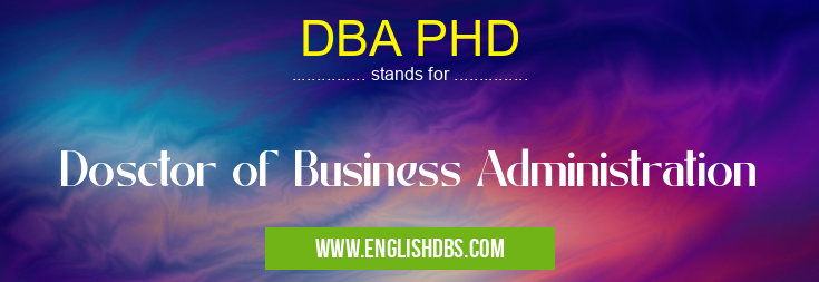 DBA PHD