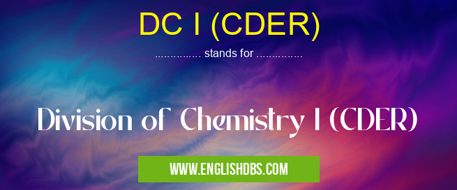 DC I (CDER)