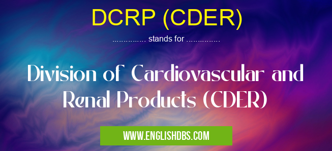 DCRP (CDER)