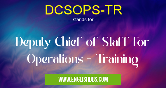 DCSOPS-TR