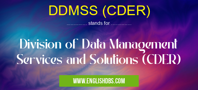 DDMSS (CDER)