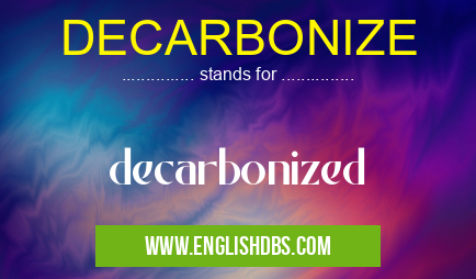 DECARBONIZE