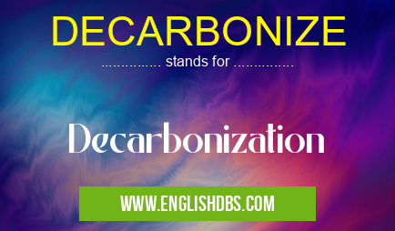 DECARBONIZE