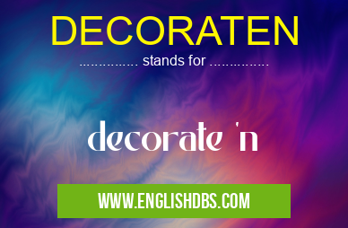 DECORATEN