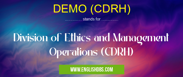 DEMO (CDRH)