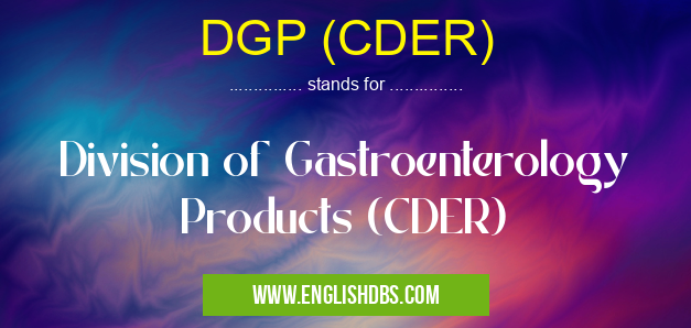 DGP (CDER)