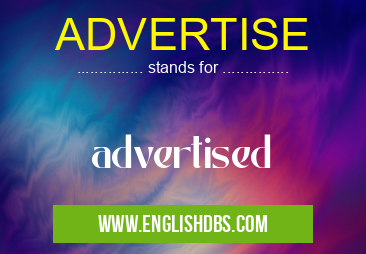 ADVERTISE