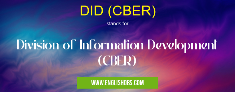 DID (CBER)