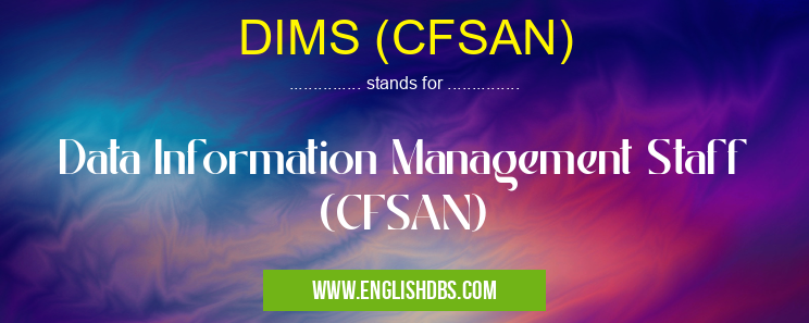 DIMS (CFSAN)