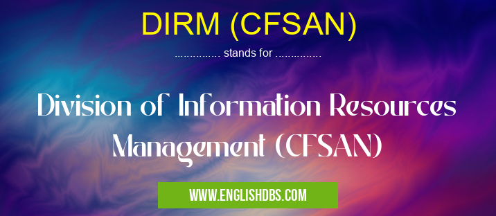 DIRM (CFSAN)