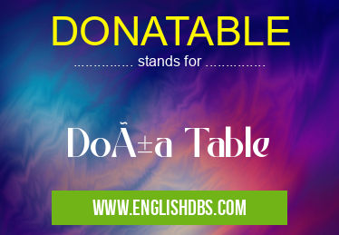 DONATABLE