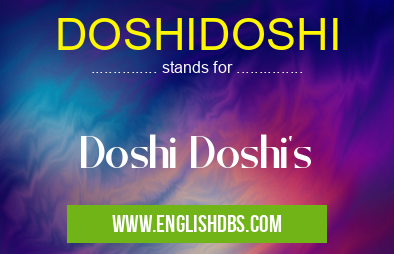 DOSHIDOSHI