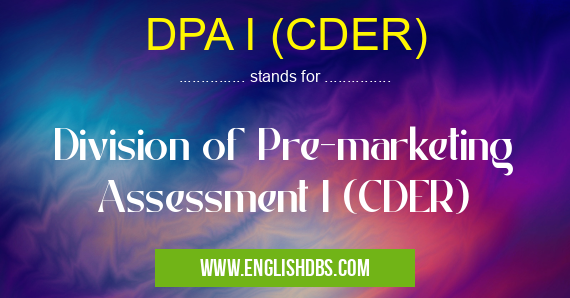 DPA I (CDER)