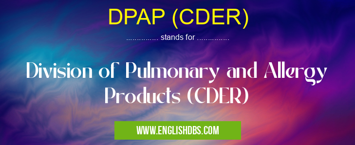 DPAP (CDER)