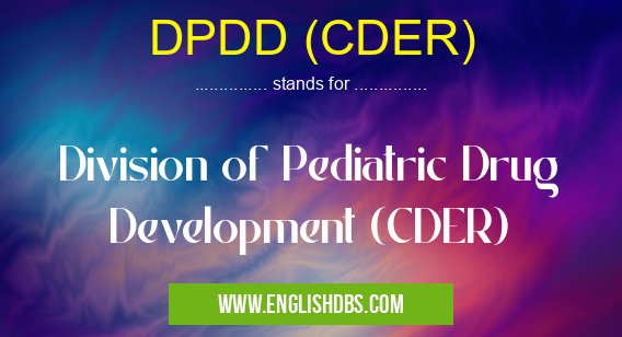 DPDD (CDER)