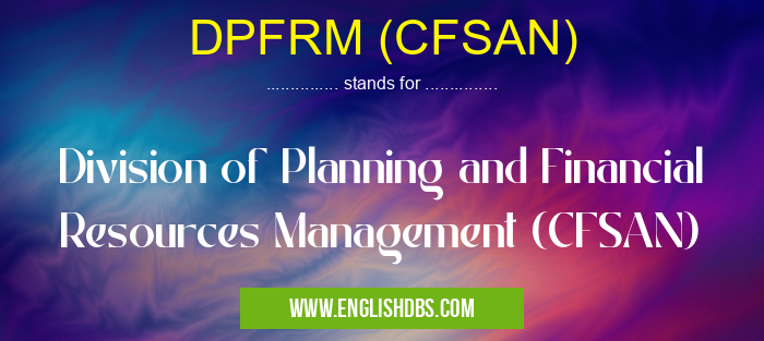 DPFRM (CFSAN)