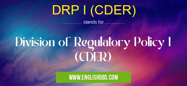 DRP I (CDER)