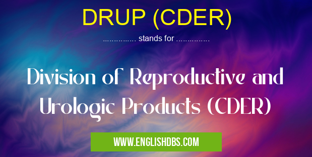 DRUP (CDER)