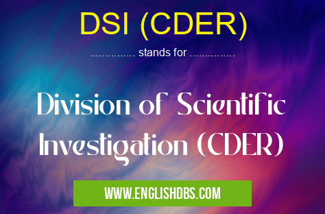 DSI (CDER)