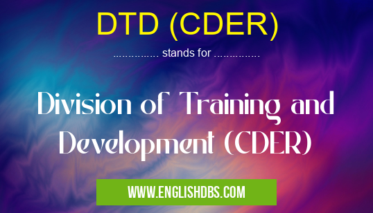 DTD (CDER)