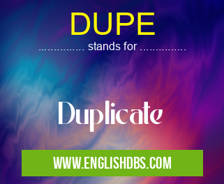 DUPE