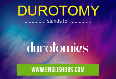 DUROTOMY