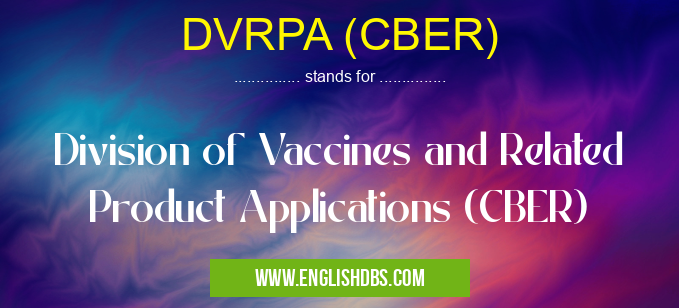 DVRPA (CBER)