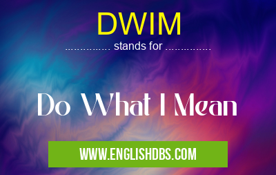 DWIM