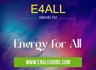 E4ALL