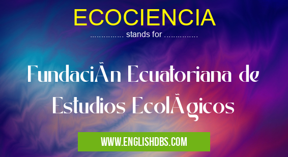 ECOCIENCIA