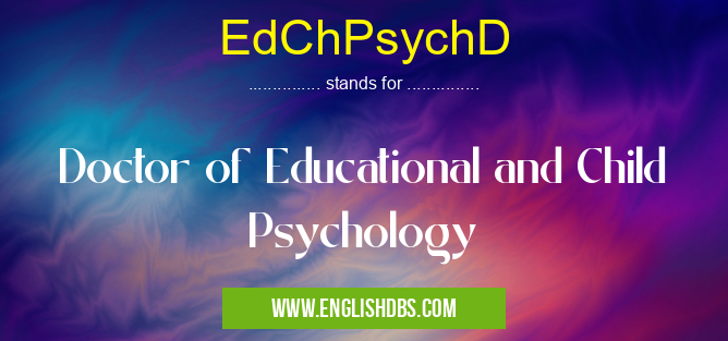 EdChPsychD