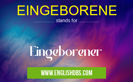 EINGEBORENE