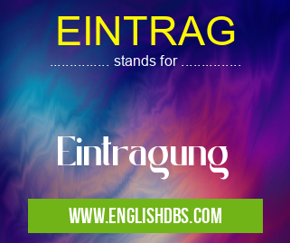 EINTRAG