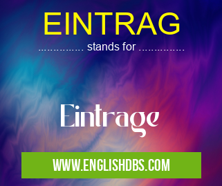 EINTRAG