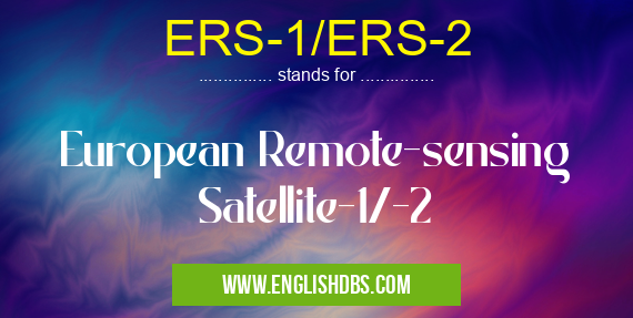 ERS-1/ERS-2