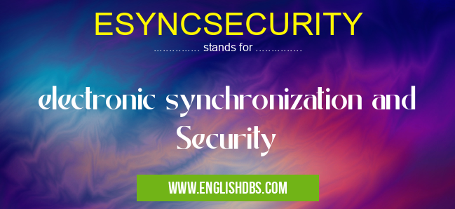 ESYNCSECURITY