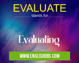 EVALUATE