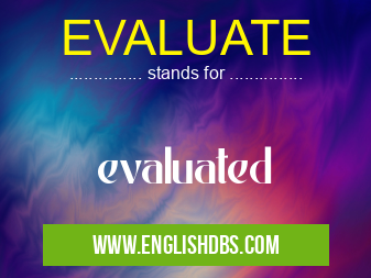 EVALUATE