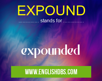 EXPOUND