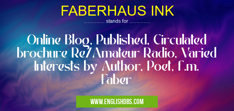 FABERHAUS INK