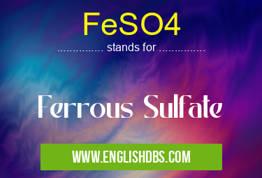 FeSO4