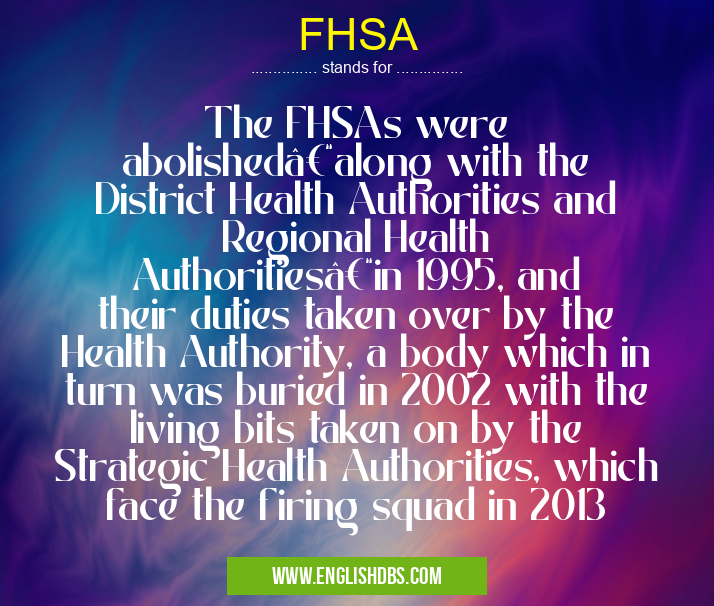 FHSA