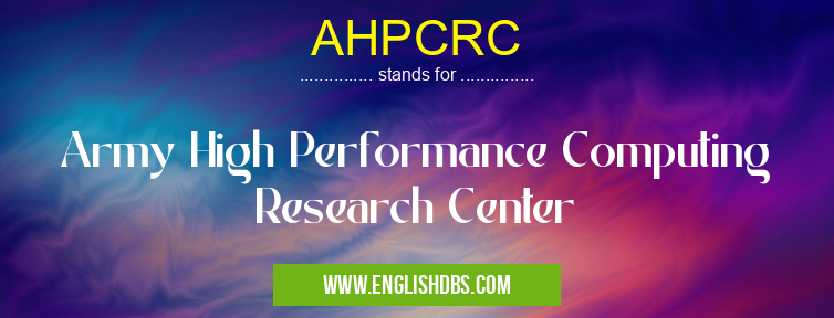 AHPCRC