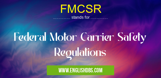 FMCSR