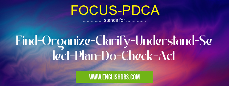 FOCUS-PDCA