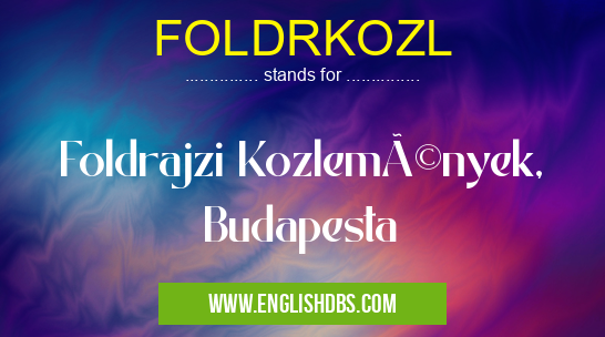 FOLDRKOZL