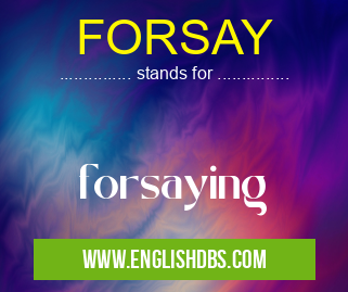 FORSAY